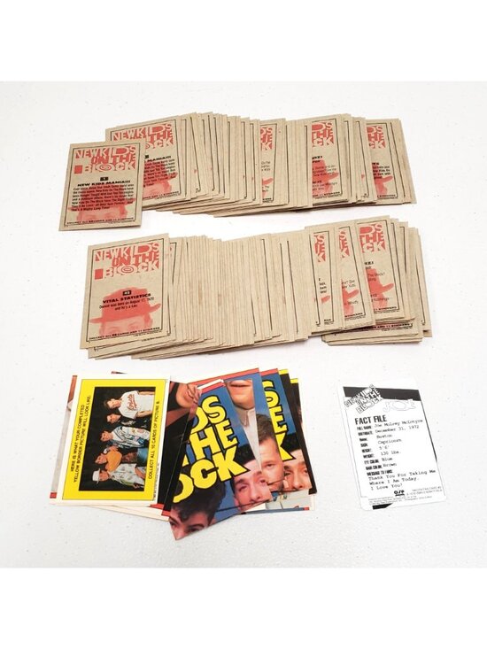 New Kids On The Block 1989 Trading Cards Lot - Big Step Productions - Picture 2 of 3